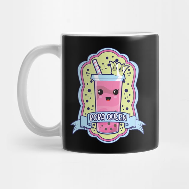 Cute Boba Queen Kawaii Bubble Tea Boba Anime by theperfectpresents